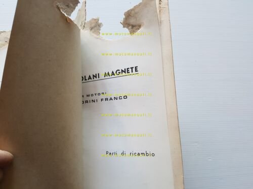 Morini Franco catalogo generale tutti Motori 50 1965 originale