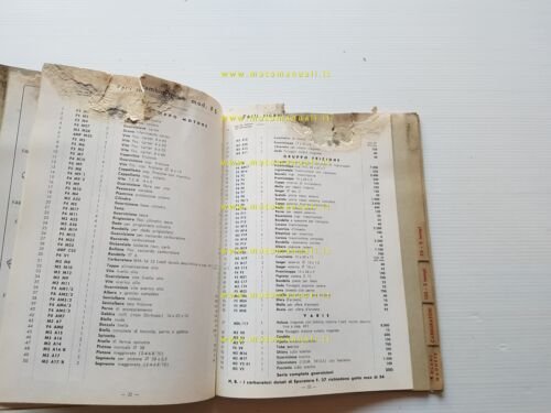 Morini Franco catalogo generale tutti Motori 50 1965 originale