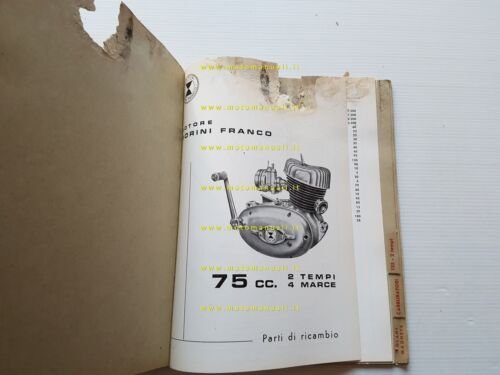 Morini Franco catalogo generale tutti Motori 50 1965 originale