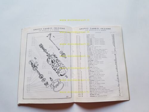 Morini Franco catalogo ricambi MOTORE 75 3-4 V originale engine …