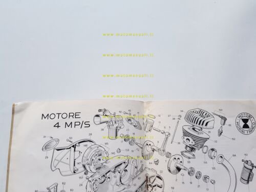 Morini Franco catalogo ricambi MOTORE serie 4MP originale engine parts …