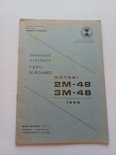 Morini Franco motore 2M 48 - 3M 48 1958 catalogo …