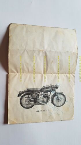 Moto Alpino 175 1955 manuale uso manutenzione originale OWNER'S MANUAL