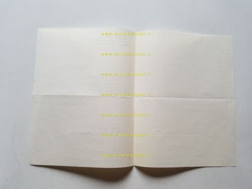 Moto Benelli 1953 documento carta intestata e firma autografa Giovanni …