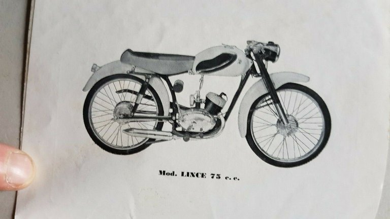 Moto Beta Lince 75 anni 50 manuale uso manutenzione originale