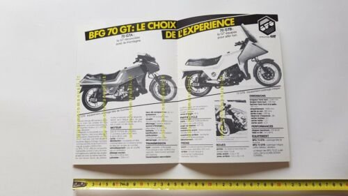 Moto BFG 70 GT 1300 1982 depliant FRANCESE originale brochure …