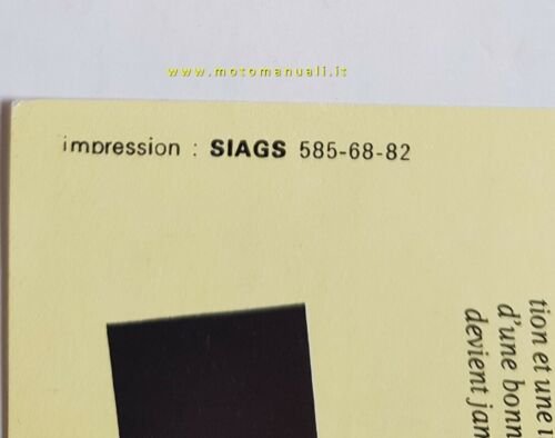 Moto BFG 70 GT 1300 1982 depliant FRANCESE originale brochure …