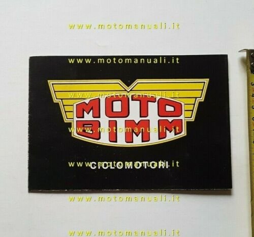 Moto Bimm produzione modelli 1972 depliant originale italiano brochure