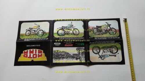 Moto Bimm produzione modelli 1972 depliant originale italiano brochure