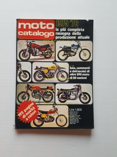 Moto Catalogo 1975-76 tutte le moto del mondo - Verlag …