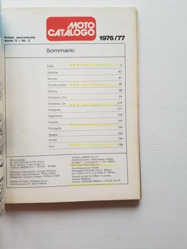 Moto Catalogo 1976-76 tutte le moto del mondo - Edizioni …