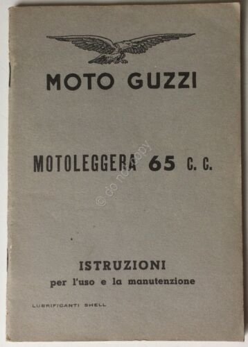 Moto Guzzi - Motoleggera 65 cc - Istruzioni uso e …