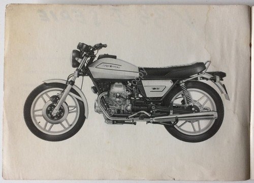 Moto Guzzi - V35 1^ Serie - Istruzioni con schema …