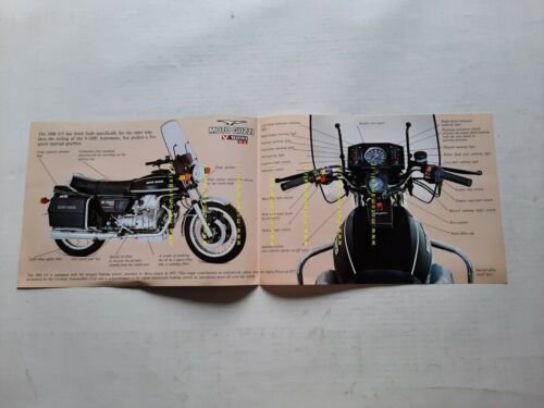 MOTO GUZZI 1000 G5 1980 depliant originale INGLESE motorcycle brochure …