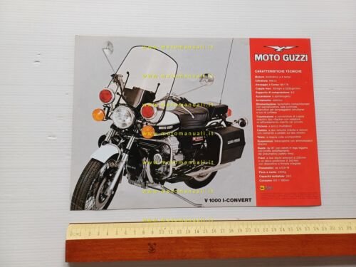 Moto Guzzi 1000 I-Convert depliant originale italiano