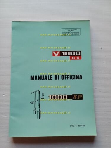 Moto Guzzi 1000 SP - G5 1979 manuale officina ITALIANO …