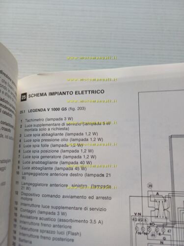 Moto Guzzi 1000 SP - G5 1979 manuale officina ITALIANO …