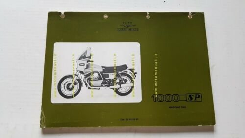 Moto Guzzi 1000 SP 1980 catalogo ricambi originale spare parts …
