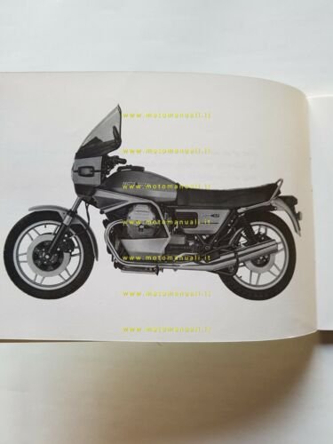 Moto Guzzi 1000 SP 1980 manuale uso originale INGLESE owner's …