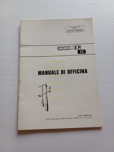 Moto Guzzi 1000 SP II 1985 Varianti Manuale Officina 1000 …