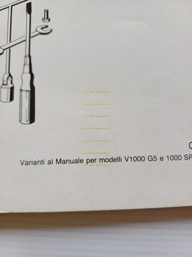 Moto Guzzi 1000 SP II 1985 Varianti Manuale Officina 1000 …