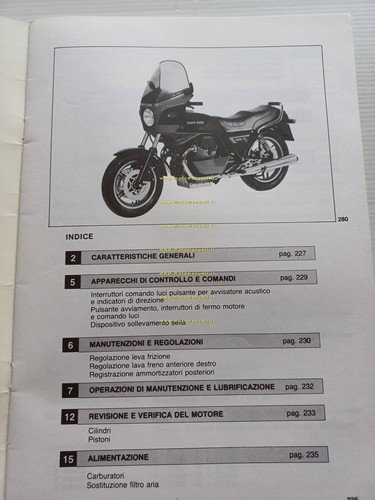 Moto Guzzi 1000 SP II 1985 Varianti Manuale Officina 1000 …