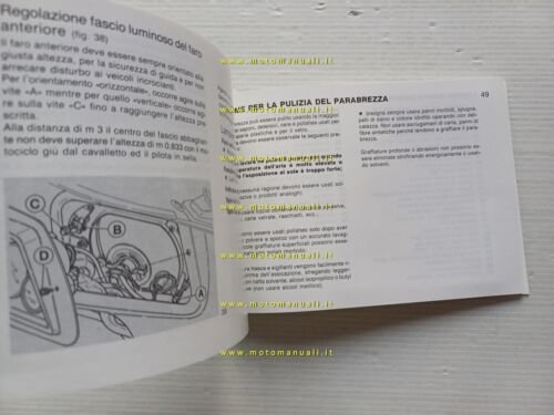 Moto Guzzi 1000 SP III 1989 manuale uso manutenzione originale …