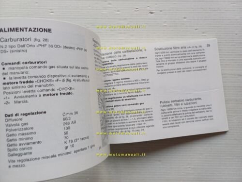 Moto Guzzi 1000 SP III 1989 manuale uso manutenzione originale …