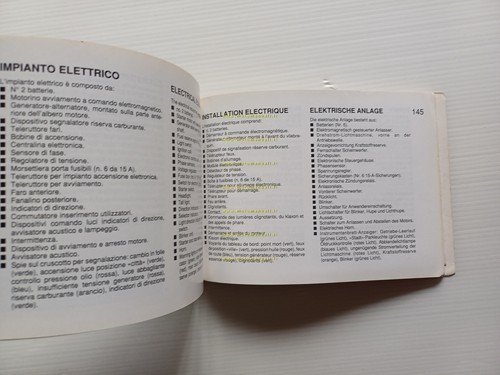 Moto Guzzi 1100 SPORT 1994 manuale uso manutenzione libretto originale