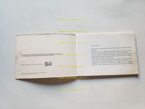 Moto Guzzi 125 4T Bicilindrico 1979 manuale uso manutenzione italiano …