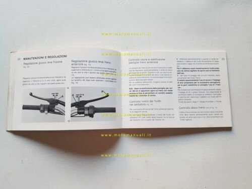 Moto Guzzi 125 4T Bicilindrico 1979 manuale uso manutenzione italiano …