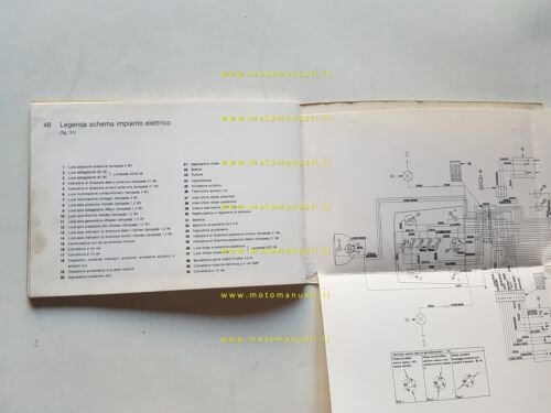 Moto Guzzi 125 4T Bicilindrico 1979 manuale uso manutenzione italiano …
