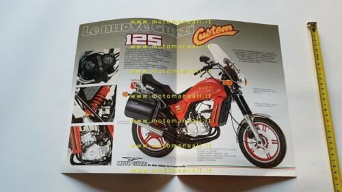 MOTO GUZZI 125 Custom 1988 depliant originale italiano brochure