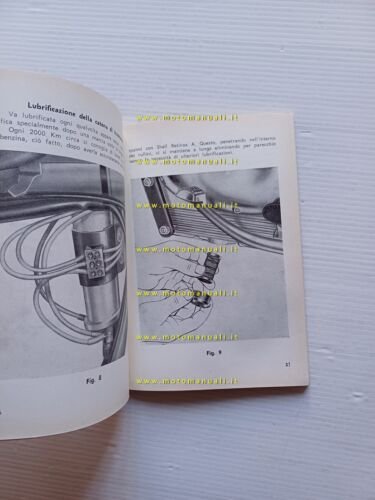 Moto Guzzi 125 Stornello 1960 manuale uso manutenzione italiano originale