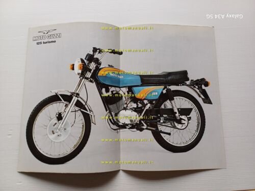 MOTO GUZZI 125 Turismo 2T 1975 depliant originale italiano