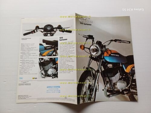 MOTO GUZZI 125 Turismo 2T 1975 depliant originale italiano