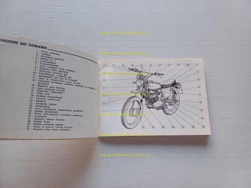 Moto Guzzi 125 Tuttoterreno 1975 manuale uso manutenzione Italiano originale