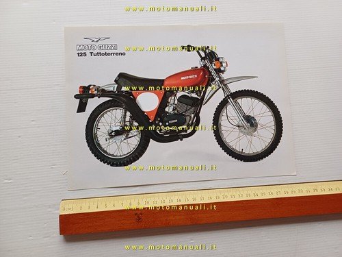 MOTO GUZZI 125 Tuttoterreno 1977 depliant originale ITALIANO