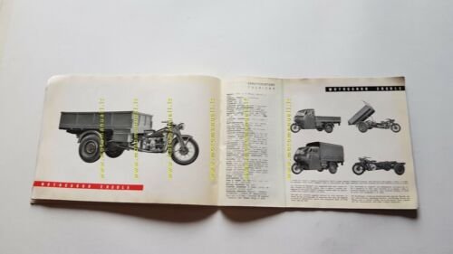Moto Guzzi 1950 catalogo produzione depliant genuine motorcycle brochure