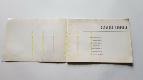Moto Guzzi 1950 catalogo produzione depliant genuine motorcycle brochure