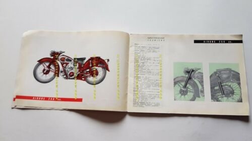 Moto Guzzi 1950 catalogo produzione depliant genuine motorcycle brochure