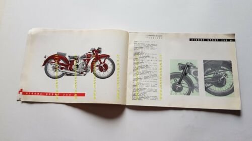 Moto Guzzi 1950 catalogo produzione depliant genuine motorcycle brochure