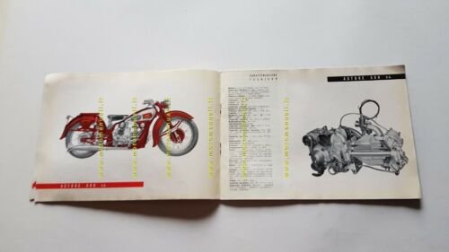 Moto Guzzi 1950 catalogo produzione depliant genuine motorcycle brochure