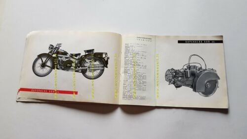 Moto Guzzi 1950 catalogo produzione depliant genuine motorcycle brochure