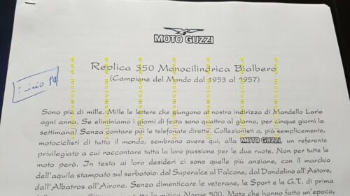 Moto Guzzi 1993 cartella stampa Salone Milano originale NO depliant …