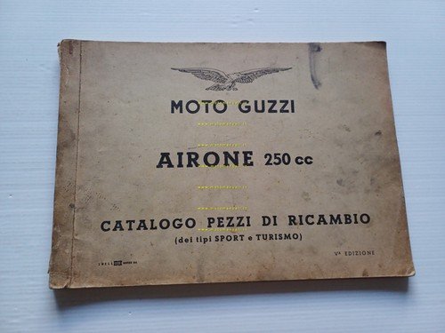 Moto Guzzi 250 Airone Sport - Turismo 1958 catalogo ricambi …