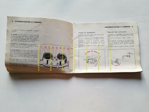 Moto Guzzi 250 TS 1973 manuale uso manutenzione originale owner's …