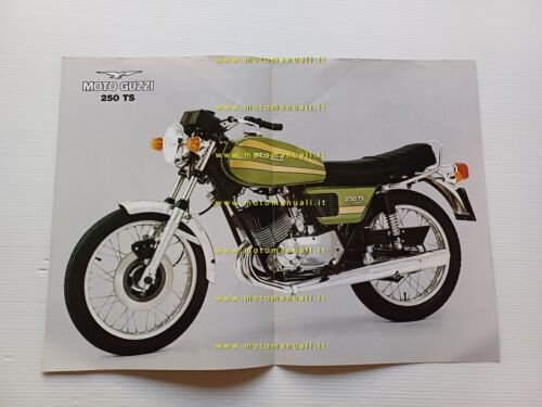 MOTO GUZZI 250 TS 1974-75 depliant originale italiano