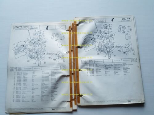 Moto Guzzi 250 TS 1a serie catalogo ricambi originale