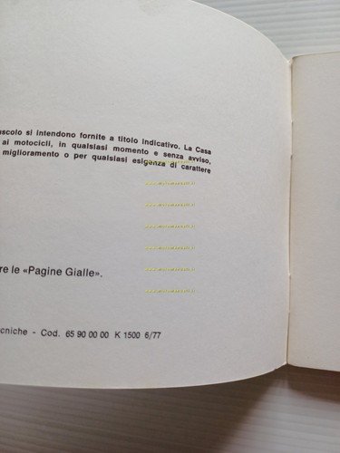 Moto Guzzi 254 1977 manuale uso manutenzione libretto istruzioni originale